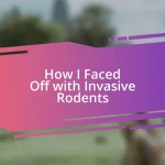 How I Faced Off with Invasive Rodents